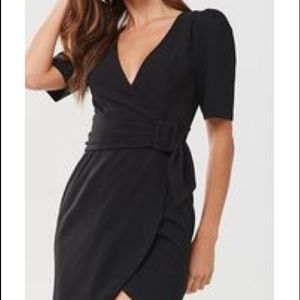 Forever 21 Mock Wrap Belt Dress